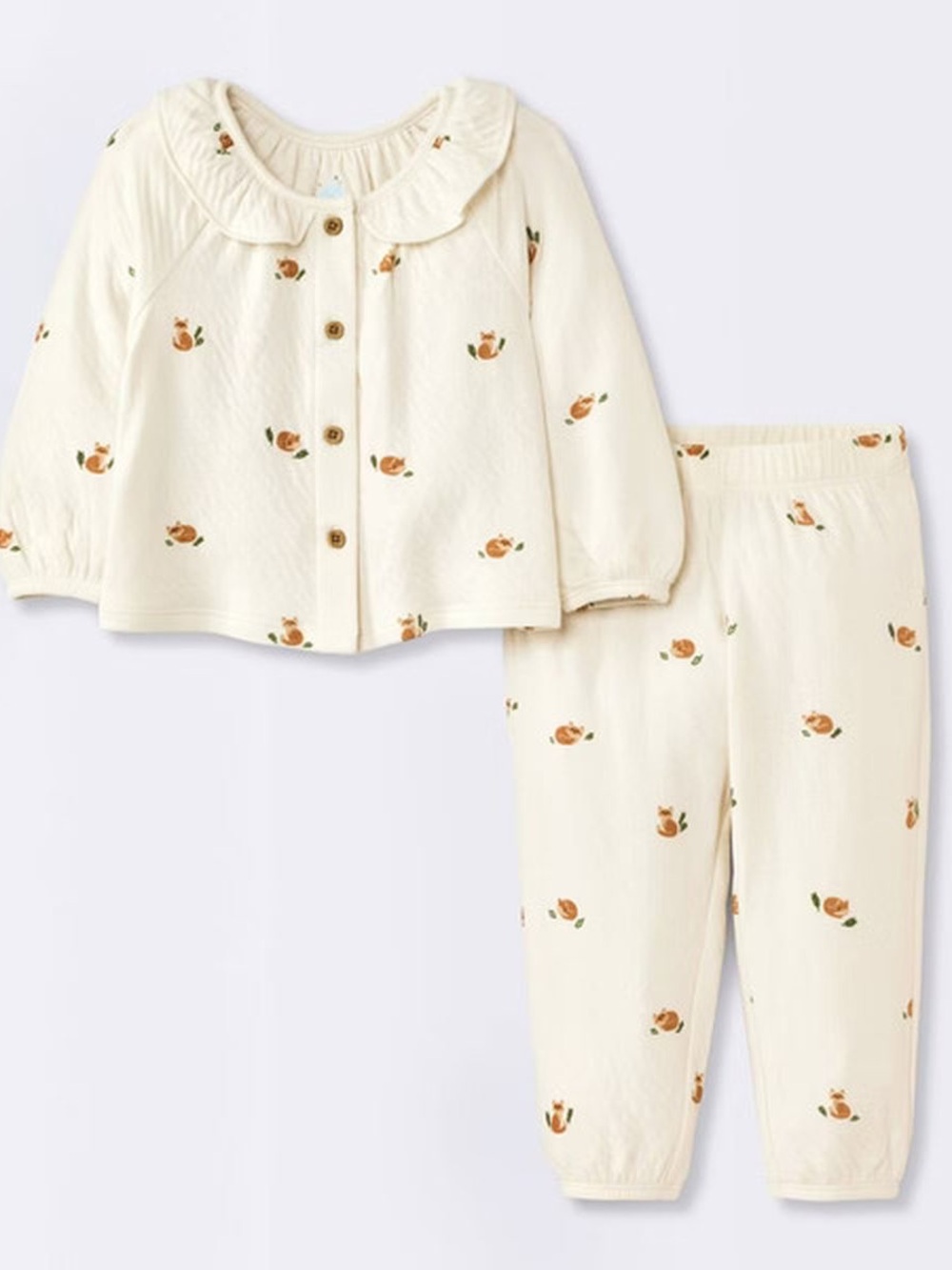Cloud Island Cozy Fox top and bottom set